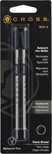 Cross Ballpoint Pen Refill Black Broad Dual Pack 8101-2
