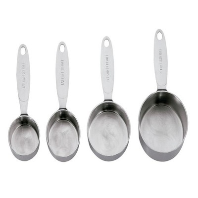 Cuisipro Stainless Steel Measuring Cup Set 1/4, 1/3, 1/2, 1 Cup