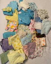 Fabric Scrap Pieces Large Lot Approx 3 1/2 lbs Crafts, Quilting, Mixed Lot