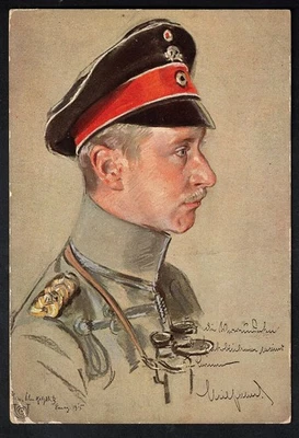 Deutsches Reich 1915 Postkarte Feldpost Wilhelm von Preußen 11.11.15 - Bild 1 von 2