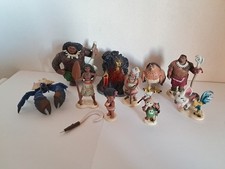 SET COMPLETO PLAYSET DISNEY OCEANIA VAIANA MAUI MARINE 10 FIGURE OTTIME