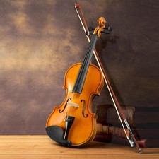 1/4 Acoustic Violin Basswood With Hard Bridge Case Bow Rosin Extra String