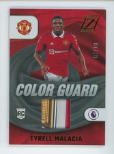 2022-23 Tyrell Malacia Panini Chronicles Gold Jersey Patch Rookie Card 2/10