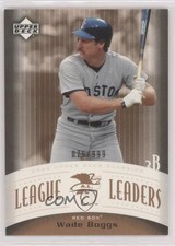 2005 Upper Deck Classics League Leaders 75/999 Wade Boggs #LL-WB HOF o7m