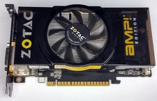 PCIe x16 Grafikkarte Zotac, GeForce GTS 450, 1 GB DDR5, 2xDVI DP HDMI, gebraucht