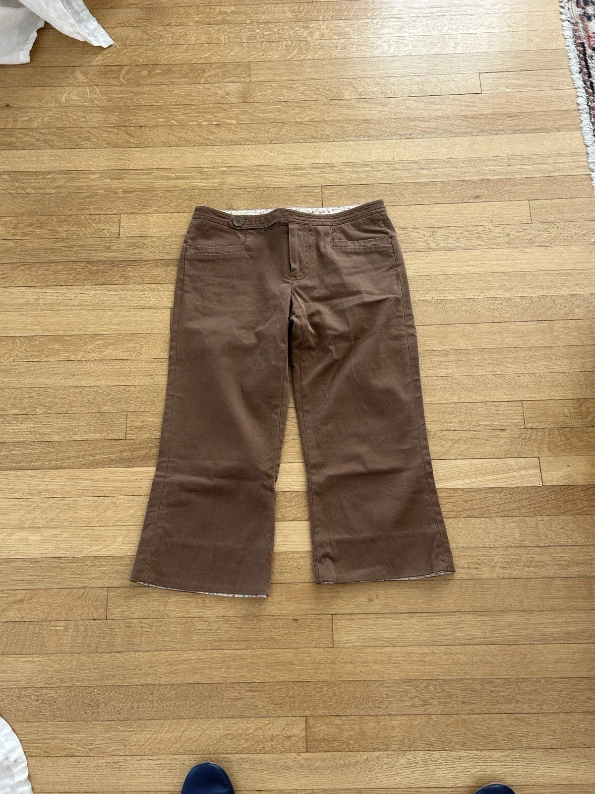 Marc by Marc Jacobs brown cropped wide Leg pants size 4