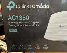 Tp-link Omada AC1350 Wirelss MU-MIMO Gigabit Ceiling Mount Access Point EAP225