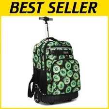 Versatile 18-Inch Wheeled Backpack with Multi-Compartment Design - Fun for Kids