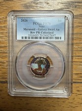 2026 Niue 4 Gram Gold Mermaid Galaxy Reverse Proof PCGS PR70 22KT Gold