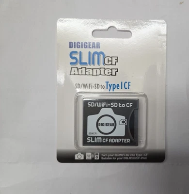 Adaptateur carte mémoire DIGIGEAR CF SD WiFi SD vers boîte de 50 - Photo 1/4