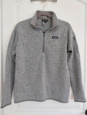 Patagonia Women’s Gray 1/4 Zip Better Sweater Pullover - Size Large