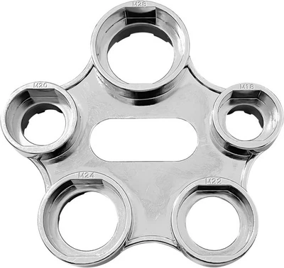 QILUCKY Luftsprudler Montageschlüssel, 10 Größen, Zinklegierung, Universal Strahlregler