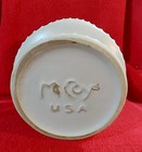 Vintage McCoy Pottery White Swirled Floriane Planter 6 inch tall 7 inch dia. — photo 4