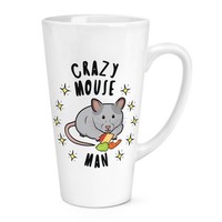 VerrüCkte Maus Mann Stars 483Ml Groß Latte Becher Tasse - Lustiger Witz Tier