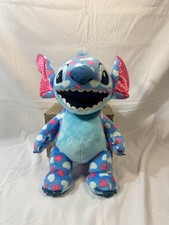 Build-A-Bear Workshop Disney Lilo  Stitch Plush Blue Heart Pattern