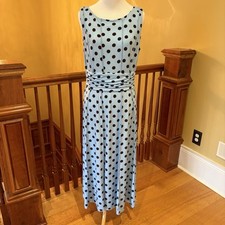 Pin-up Polka-Dot 50 s Pretty Woman Sleeveless Scoop Neck Sundress Sz 12