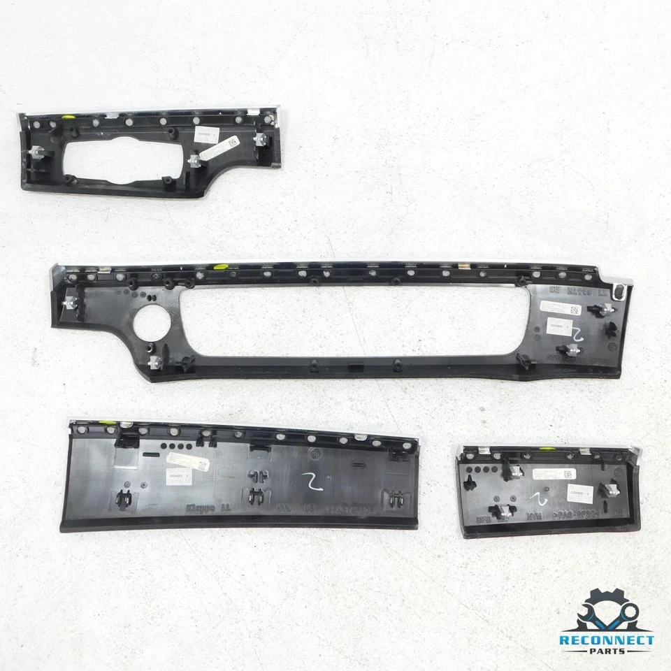 09-15 BMW 750Li 760Li F02 Instrumento de tablero delantero Panel de madera Juego de molduras OEM Foto 3 de 4