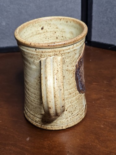 1984 Minnesota Renaissance Festival Stoneware Tankard Applied Unicorn Medallion - Picture 2 of 7