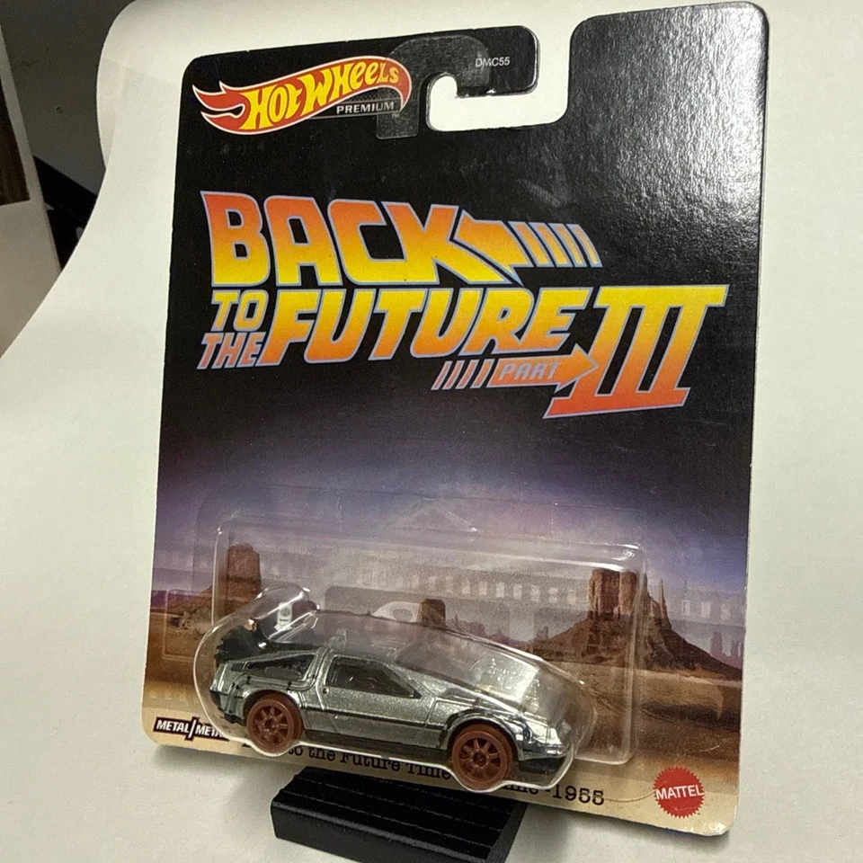Hot Wheels Premium Regreso al Futuro Parte III DeLorean Die-Cast Car Modelo 1:64 Foto 2 de 4