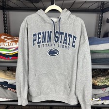Vintage Y2K Penn State Nittany Lions Hoodie Gray 2000s Mens XL