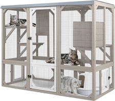 Catio Outdoor Cat Enclosures 4 Story Large Cat'S House for Indoor Outdoor Window