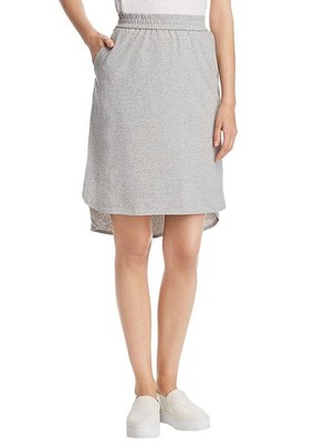 NWT $158 Eileen Fisher Women's Speckled Knit High/Low moon simple Skirt Size L