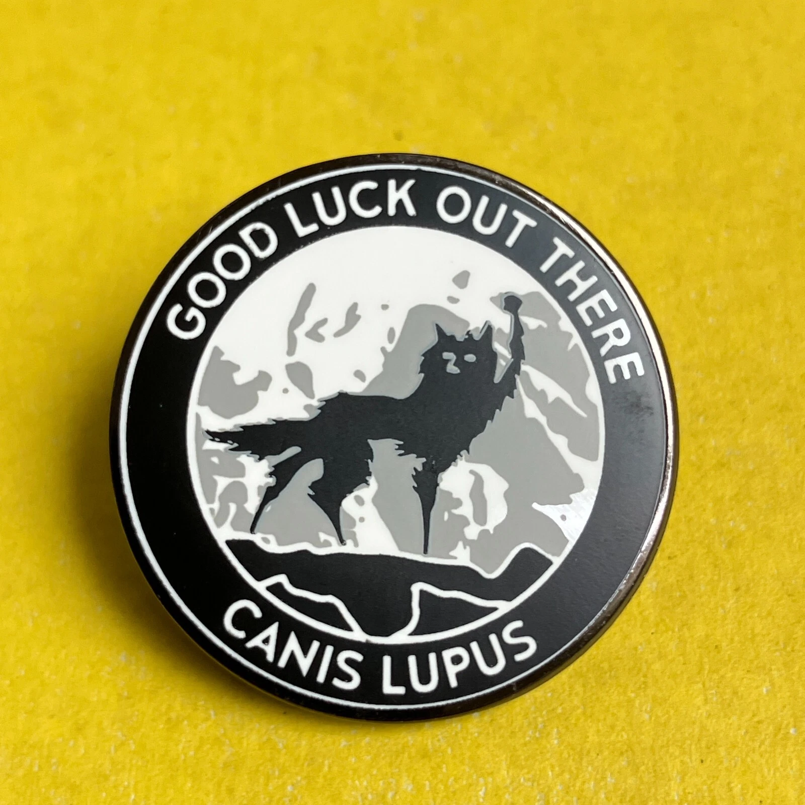 Wales Anderson   Fantastic Mr. Fox "Good Luck Out There Canis Lupus" pin's