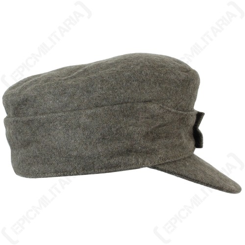 WW2 Esercito Tedesco M43 Field Cap - Repro Heer Sciare Grigio Lana Cappello - Foto 4 di 10