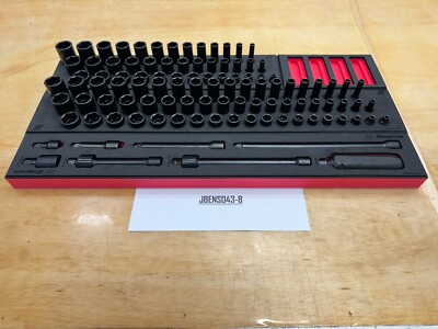 #ad Snap On Tools USA NEW RED 104pc 3 8quot; Drive Master Impact Socket Foam Set $3749.95