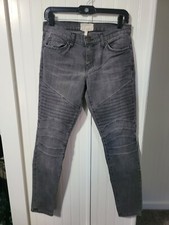 Current/Elliott Sz 27 Grey The Motto Ankle Skinny Made In USA