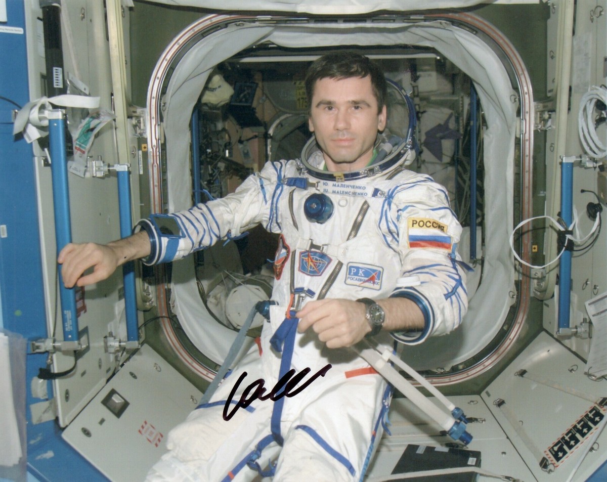 8x10 Original Autographed Photo of Russian Cosmonaut Yuri
