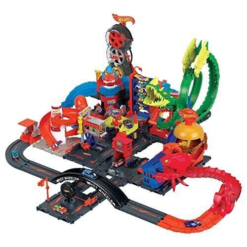 Hot Wheels City Downtown Park Track Set With Vehicle New - Picture 7 of 7