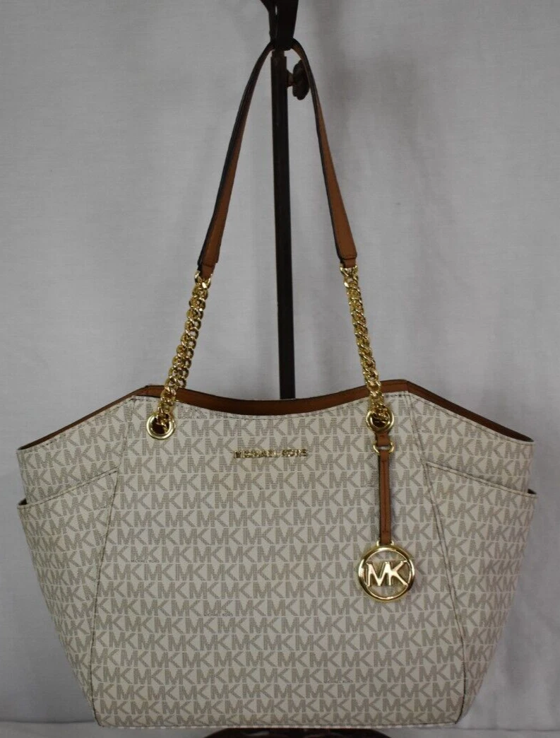Michael kors cream best sale bag