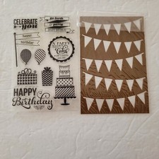 Birthday Clear Unmounted Stamp Set Stencil Hampton Art Celebrate You