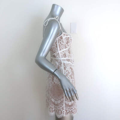 For Love & Lemons Tati Lace Corset Mini Dress White Size Small NEW | eBay