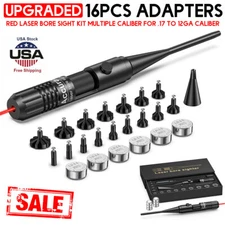 Premium Red Laser Bore Sighter Boresighter Sighting Tool For .17 to 12GA Caliber