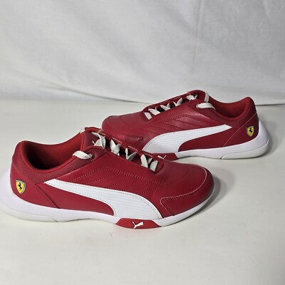 Puma Scuderia Ferrari SF Kart Cat III Rosso Corsa Red White Men s 339936-01 Sz 7