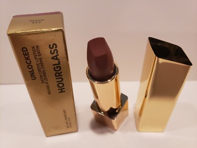 Hourglass Unlocked Satin Creme Lipstick #334 Wave 0.14 Oz