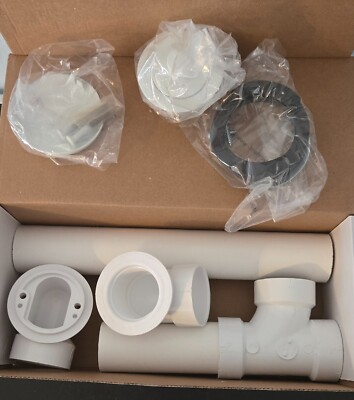 JB Signature Products Lift And Turn Sch40 Full Waste - White 740WPVCBX