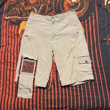 VTG 90s Rave Cargo Shorts Crazy Stash Pocket Size 33 Macgear / Kikwear y2k Skate