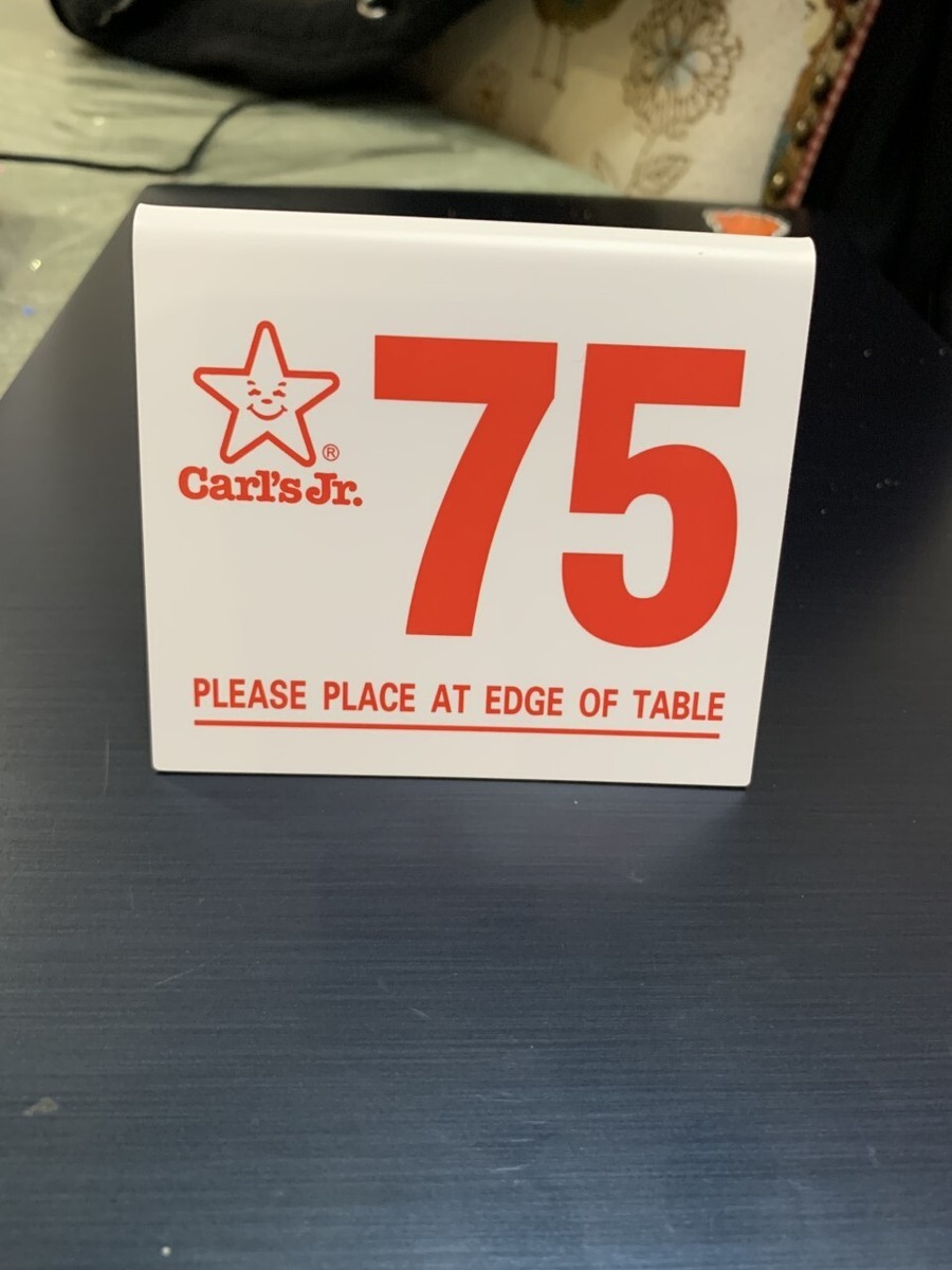 Carl's Jr カールスジュニア テーブルナンバー 69 アメリカ A 【公式通販】
