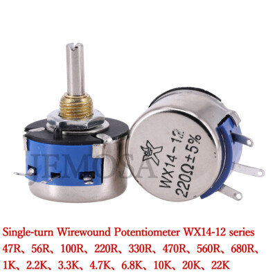 1PC Wire-wound Balance Potentiometer WX14-12 3W 470R 100R  47R 56R 1K 2.2K 4.7K