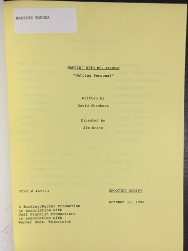 Hangin With Mr Cooper Original Script - Picture 3 of 4