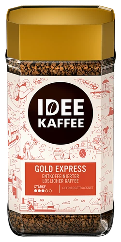 Idee Kaffee GOLD EXPRESS entkoffeinierter löslicher Kaffee, 200g