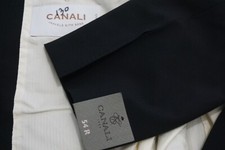 Canali CURRENT Travels 8on8 Cotton Blend Black Sport coat Jacket Sz 44R NWT