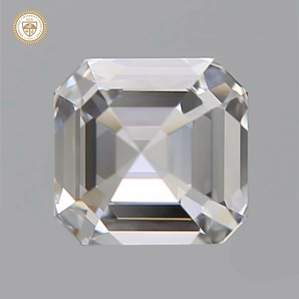 Сертифицированный ГИА цветной натуральный квадратный бриллиант огранки изумруд 0,71 карата G чистота IF - Изображение 4 из 4