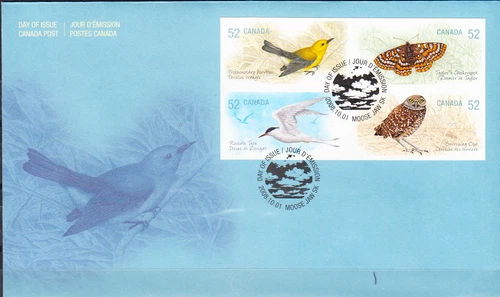 W CANADA 2286-2289a FDC FAUNA ENDANGERED SPECIES