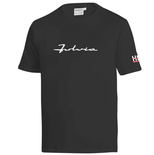 Maglietta LANCIA FULVIA t-shirt maniche corte nero SPARCO ✔ - Picture 2 of 4