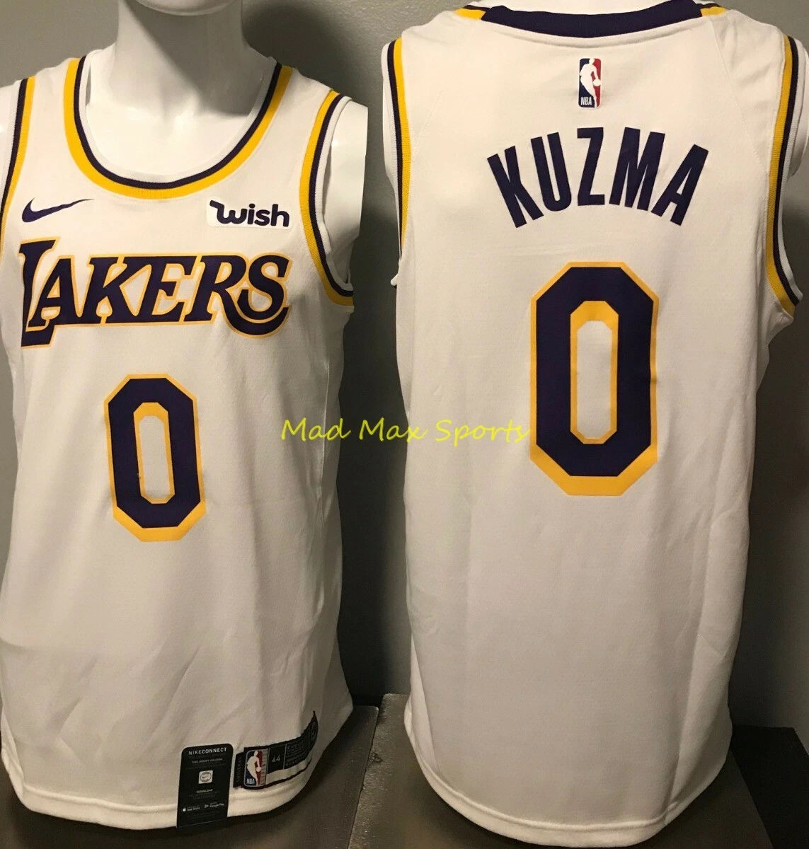 Kyle Kuzma Lakers Association Edition Nike NBA Swingman Jersey.