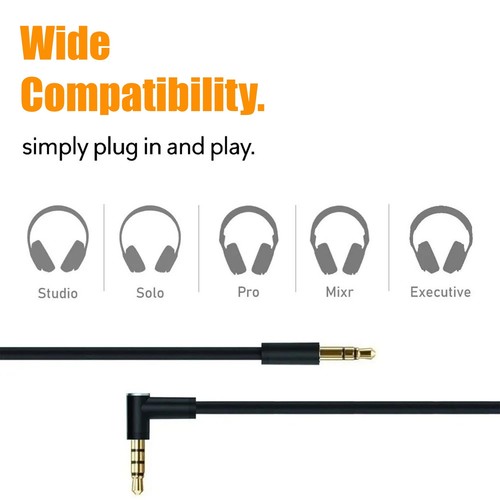 Audiokabel mit Mikrofon für Beats by Dr Solo 2/ Solo 3/ Solo HD Wired Wireless - 第 5/5 張圖片